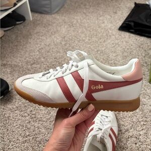 Gola Women's White and Red Sneakers